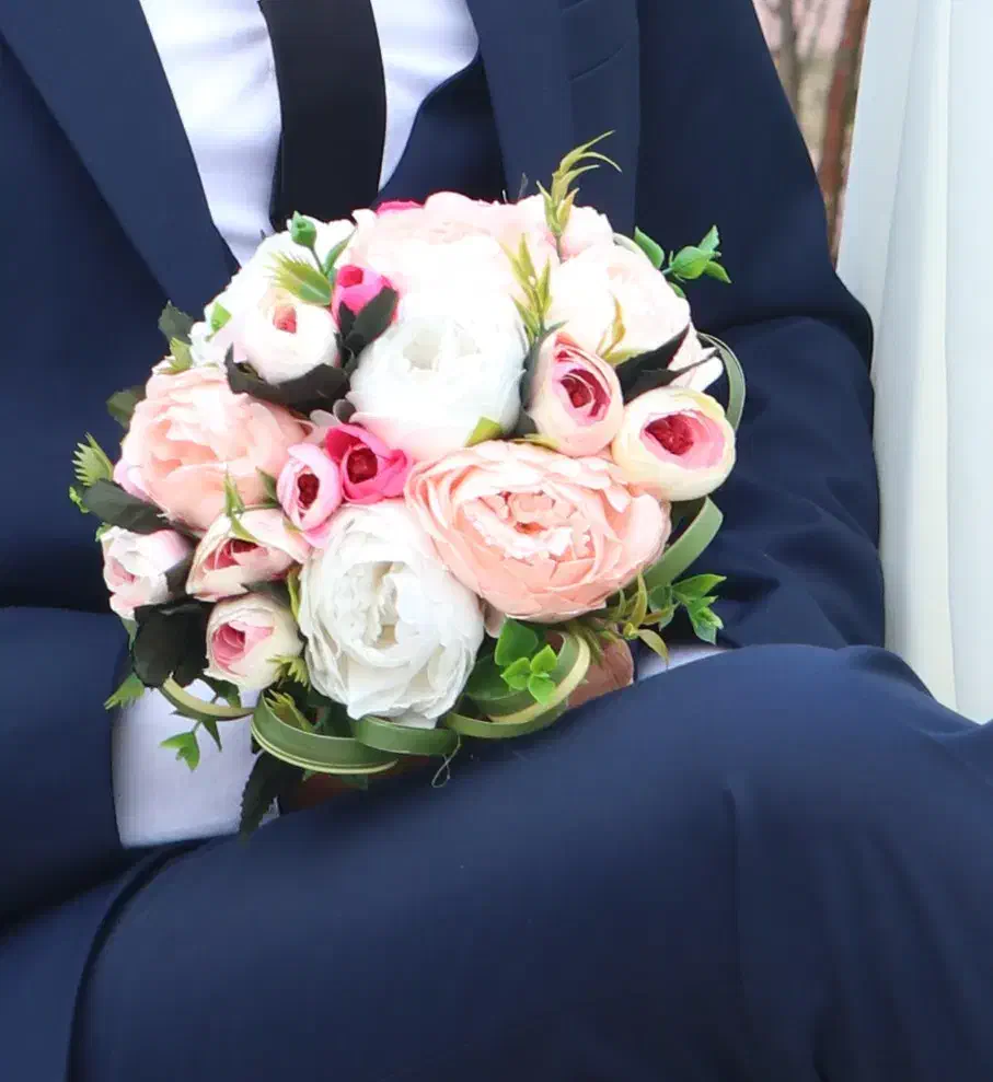 دسته گل پیونی|گل مصنوعی|رشت, معلولین|دیوار