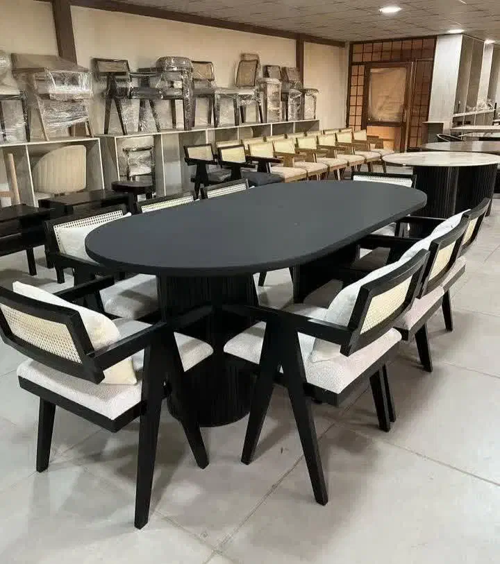 میز وصندلی نهار خوری مدل پایه هشتی کلاسیک|میز و صندلی غذاخوری|برخوار, |دیوار