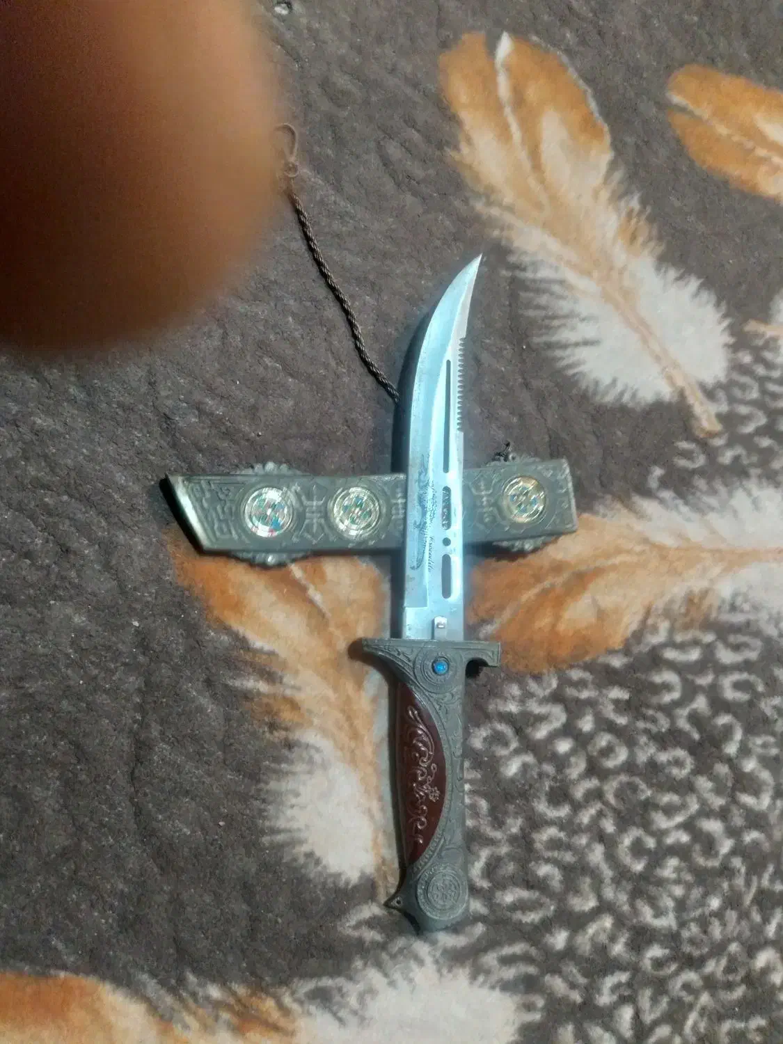 خنجره خیلی زیبا قدیمی چاقو|کلکسیون اشیاء عتیقه|شیراز, بالا کفت|دیوار