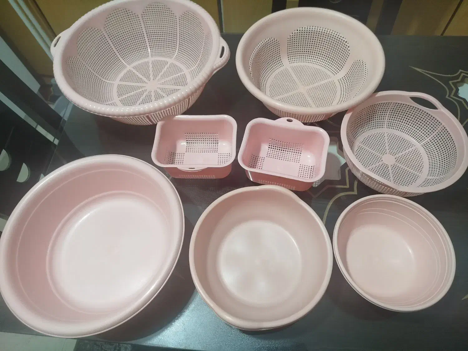 بانکه شیشه ای و سبد ولگن|ظروف نگهدارنده، پلاستیکی، یک‌بارمصرف|بندرعباس, |دیوار