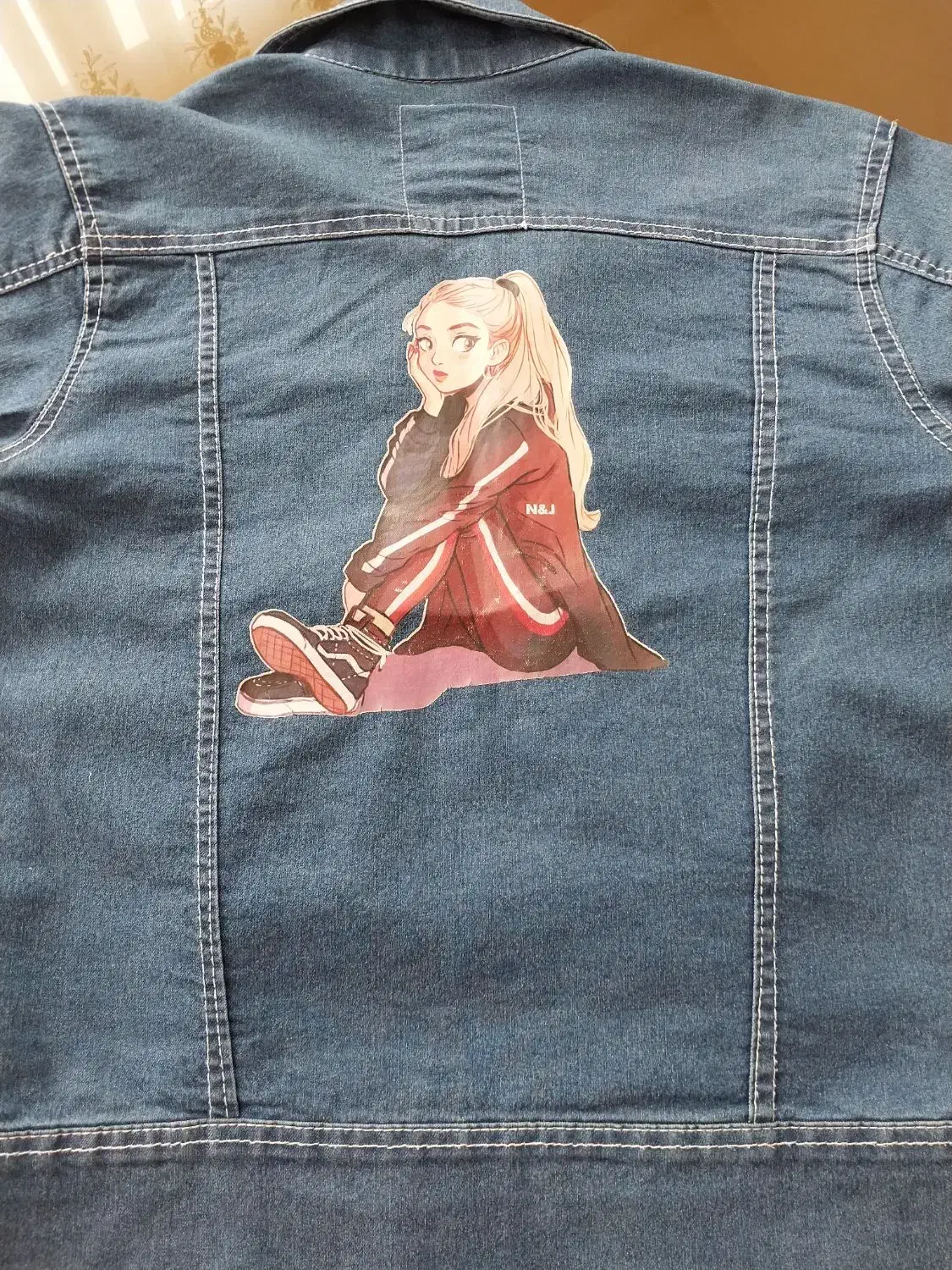 کت جین آبی کاغذی دخترانه|کفش و لباس بچه|کرج, کیانمهر|دیوار