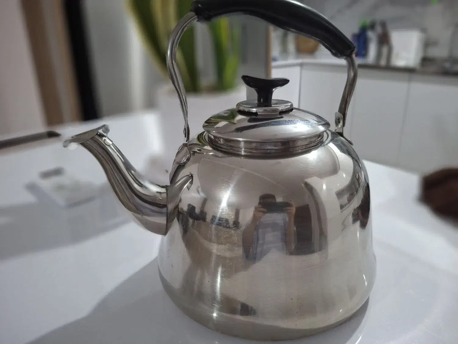 کتری استیل ۴ لیتری،سوتی|قوری، کتری، قهوهساز دستی|ساوه, |دیوار