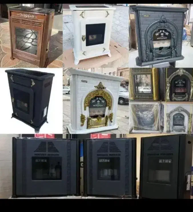 بخاری گازی شومینه هوشمند پایه دار مدل1093br6x6|بخاری، هیتر، شومینه|رشت, رشتیان|دیوار