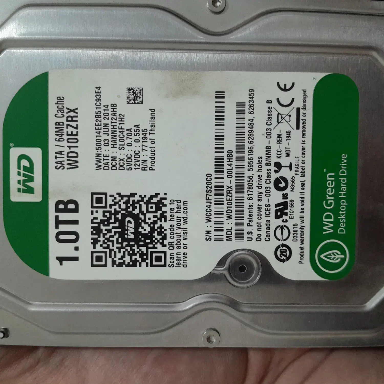 هارد یک ترا بایت green wD فروش یا معاوضه|قطعات و لوازم جانبی رایانه|چالوس, |دیوار