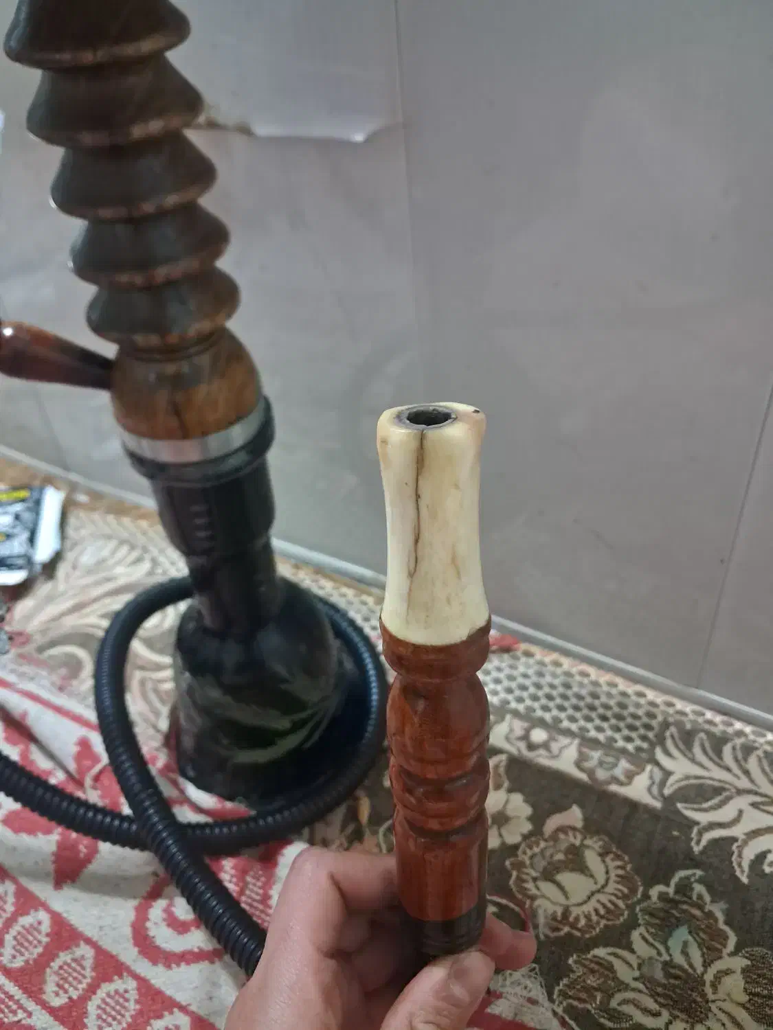 قلیان دوسیب|کلکسیون اشیاء عتیقه|ایلام, |دیوار