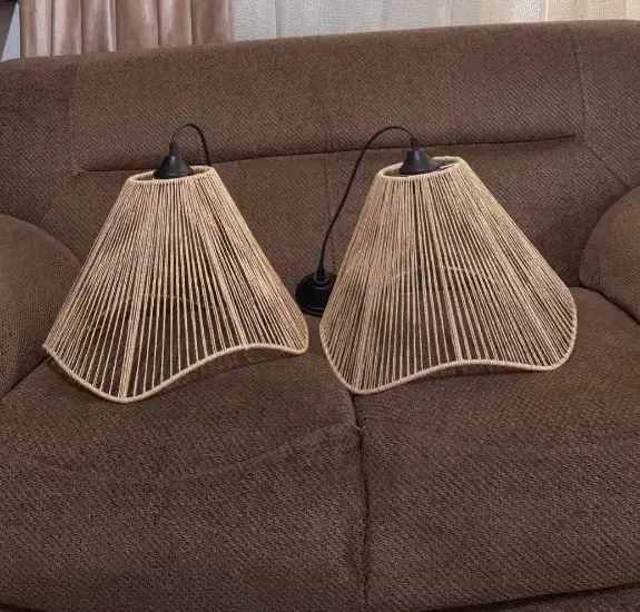 لوستر مکرومه|لوستر و چراغ آویز|قم, حنیف نژاد|دیوار