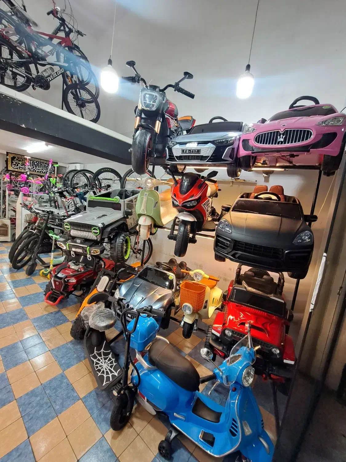 ماشین شارژی موتور شارژی دوچرخه اسکوتر|اسباببازی بچه|مینودشت, |دیوار