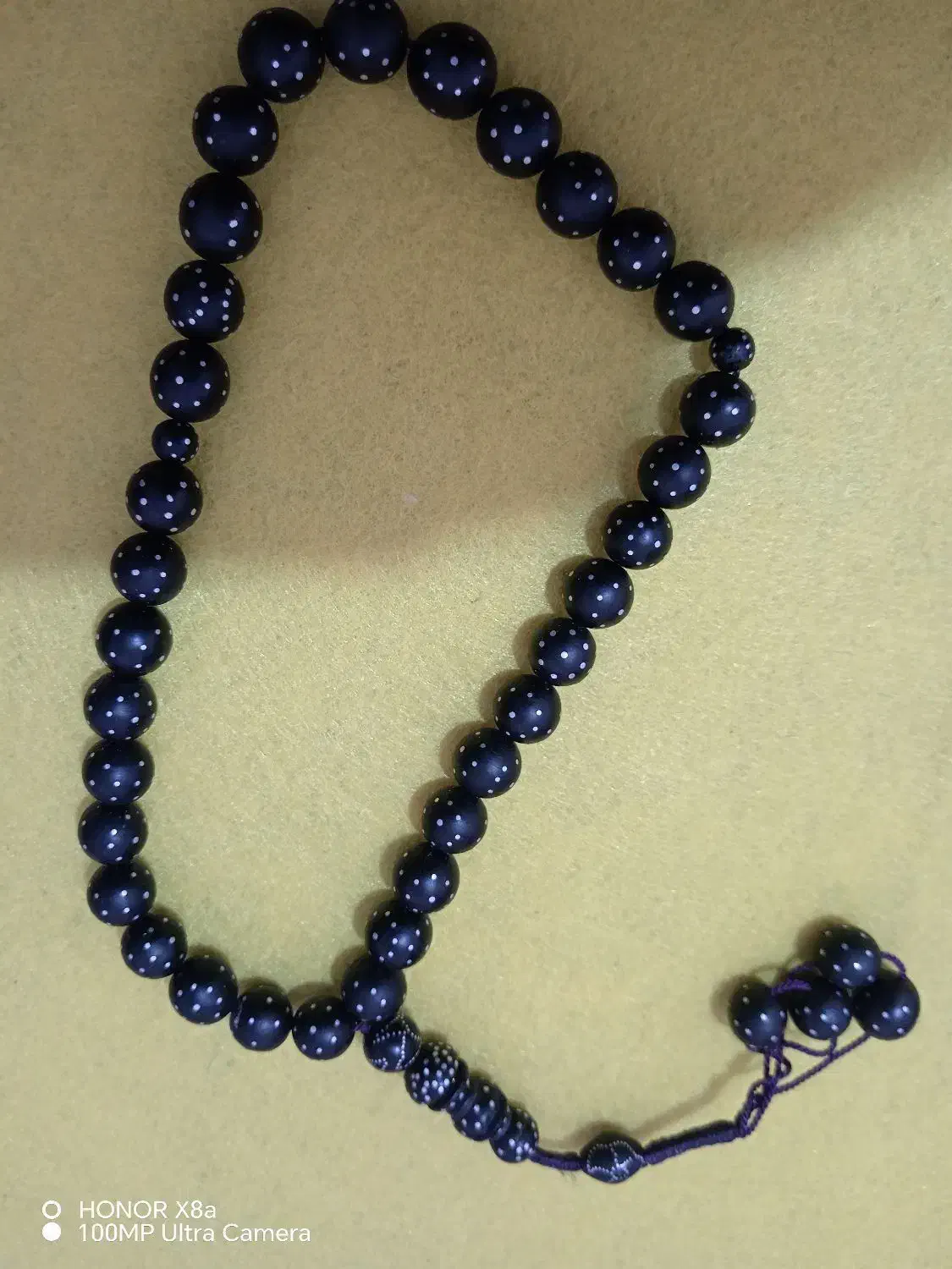 تسبیح دست ساز با هسته خرمای وحشی|کلکسیون اشیاء عتیقه|بیرجند, |دیوار