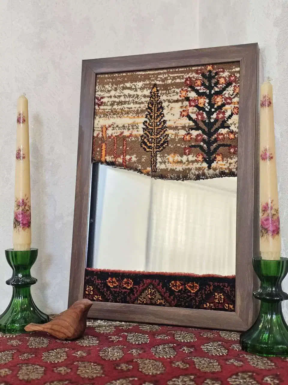 قاب آینه و فرش|صنایع دستی و سایر لوازم تزئینی|مشهد, رضاشهر|دیوار