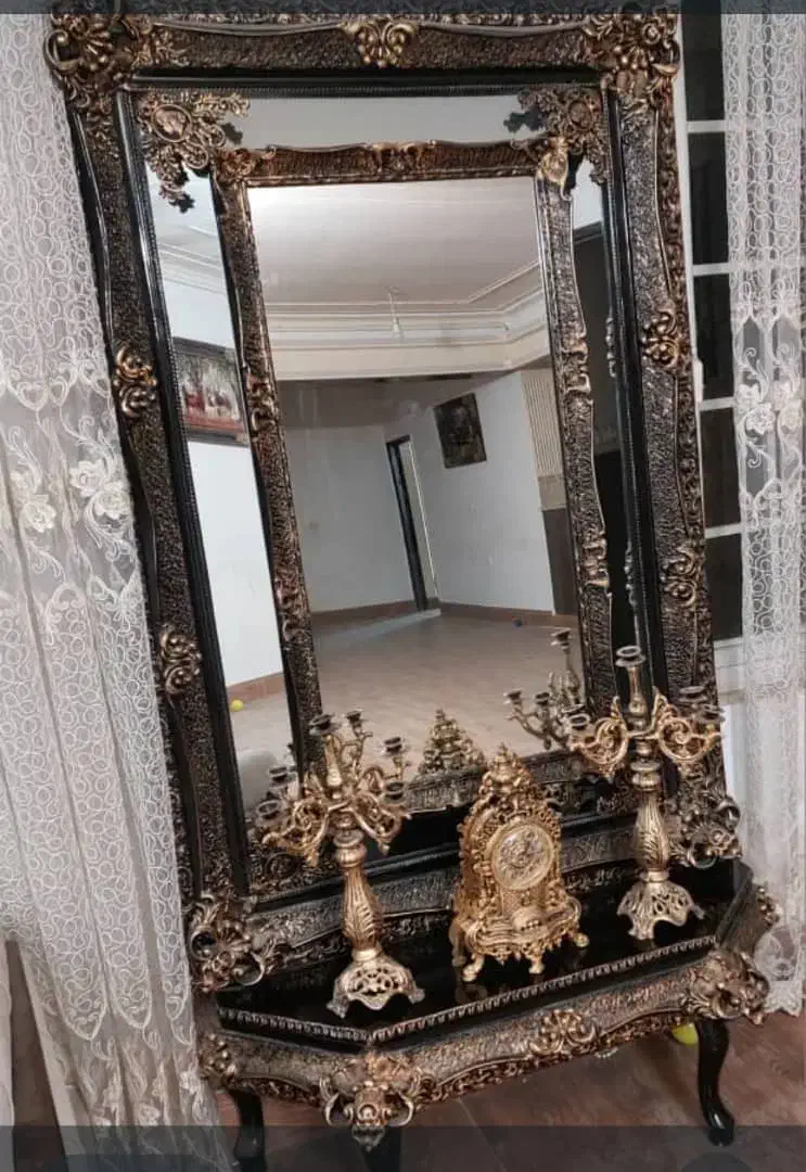 آیینه وشمعدان و ساعت|آینه|سیرجان, |دیوار