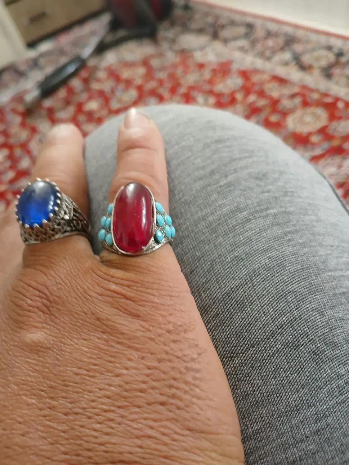 انگشتری شیک خاص پسند نقره|جواهرات|نیشابور, فردوسی جنوبی|دیوار