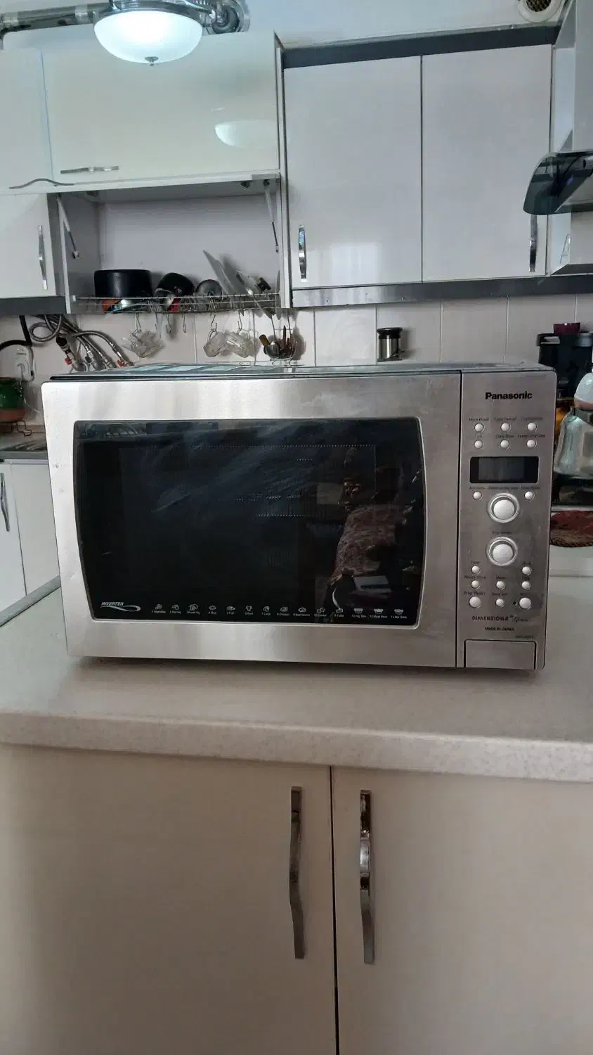 مایکرویو پاناسونیک اصل ژاپن ۴۲ سیلور|اجاق گاز و لوازم برقی پختوپز|پردیس, فاز ۹|دیوار