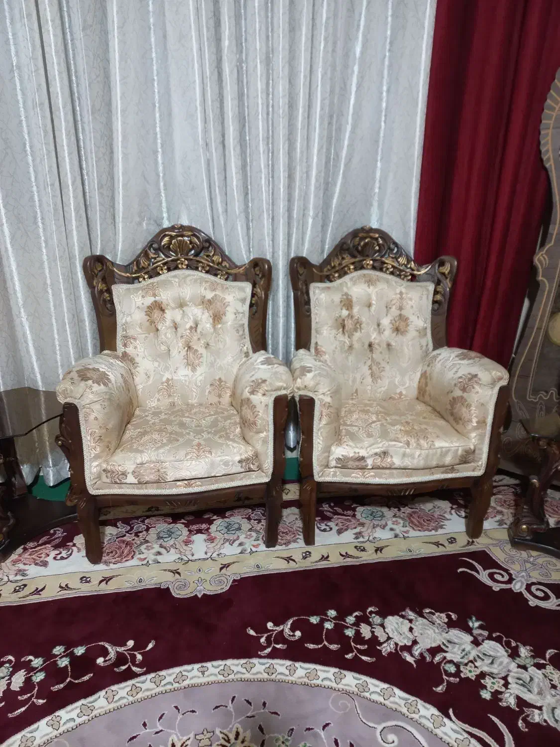 دودست مبل سلطنتی و راحتی|مبلمان خانگی و میز عسلی|نسیمشهر, |دیوار