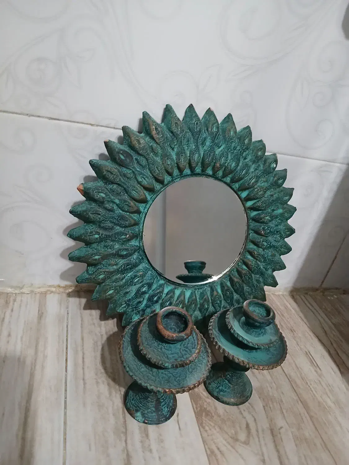 آیینه وشمعدان|آینه|گنبد کاووس, |دیوار