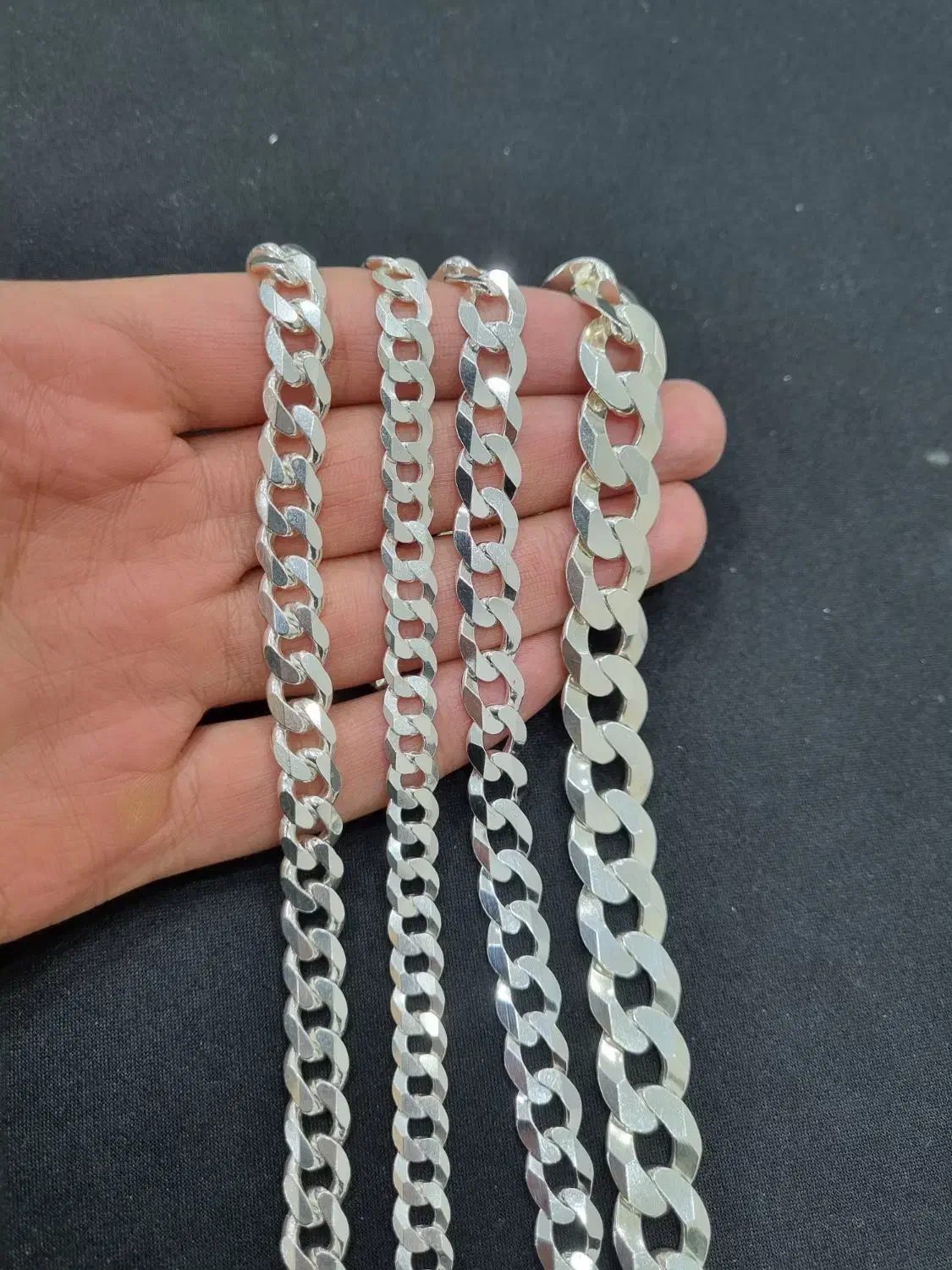 زنجیر های نقره مردانه ایتالیایی ITALY (عمده و تک)|جواهرات|تهران, گیشا|دیوار