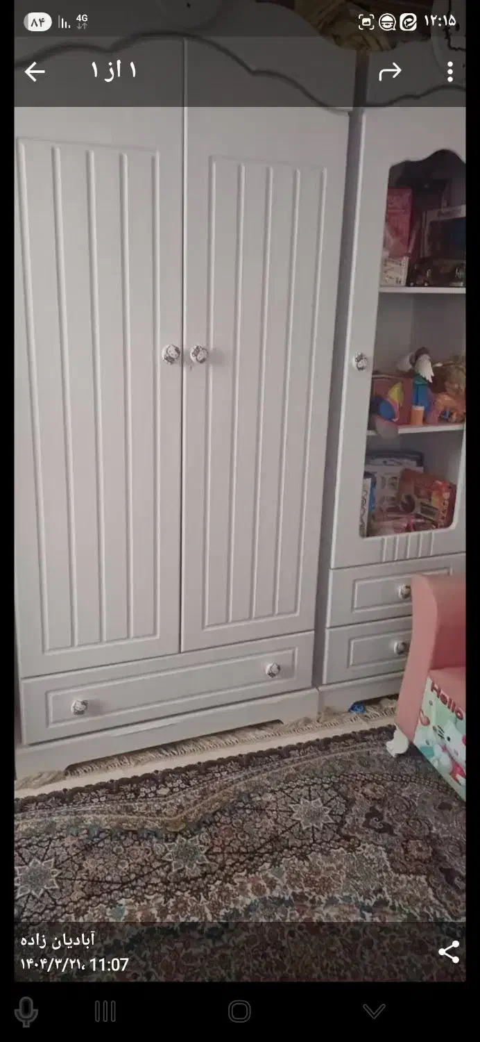 تخت و کمد و ویترین|تخت و سرویس خواب|یزد, |دیوار