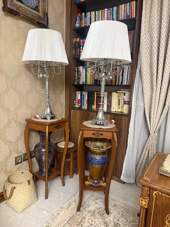 دو عدد اباژور استیل|چراغ خواب و آباژور|اصفهان, مهرآباد|دیوار