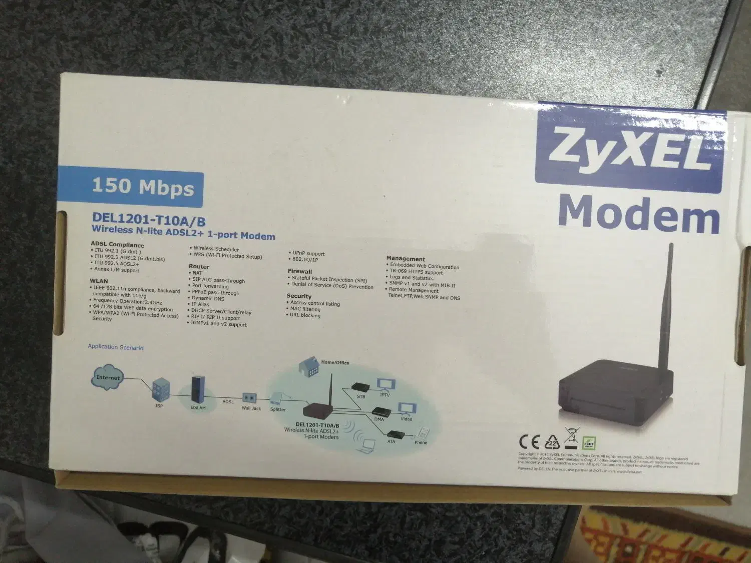 مودم ZYXEL DEL1201-T10A/B|مودم و تجهیزات شبکه|شیراز, شهرک گلستان|دیوار