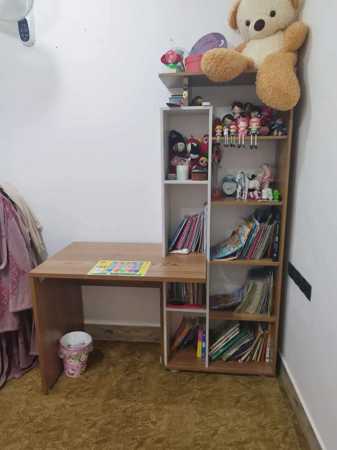 میز تحریر + کتابخانه|میز تحریر و کامپیوتر|لامرد, |دیوار