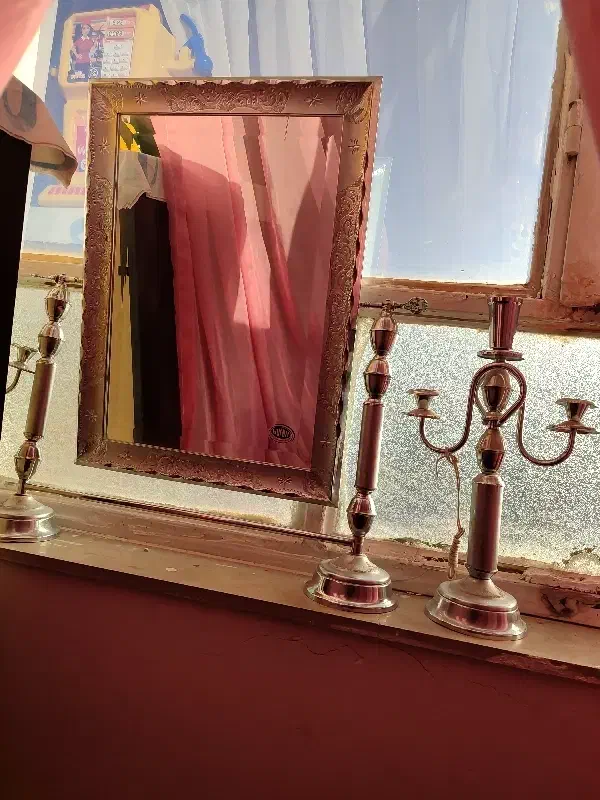 آینه شمعدان|آینه|بیرجند, |دیوار