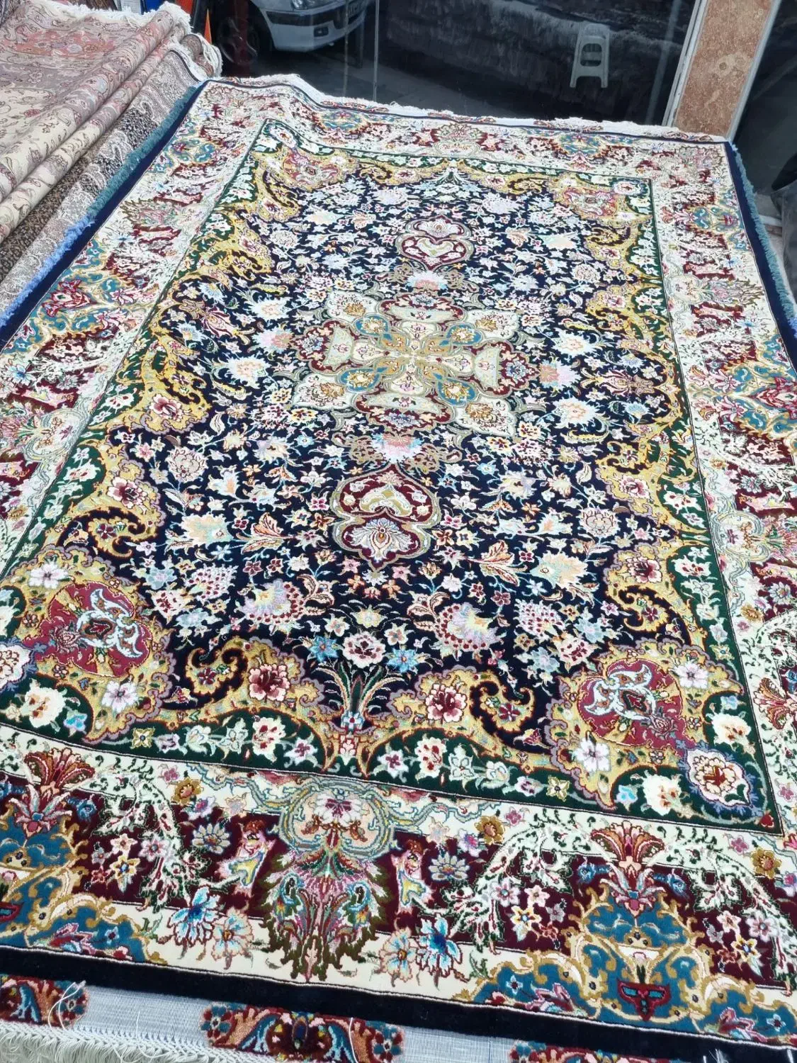 یک جفت ۶ متری طرح  قره باغی|فرش|تبریز, |دیوار