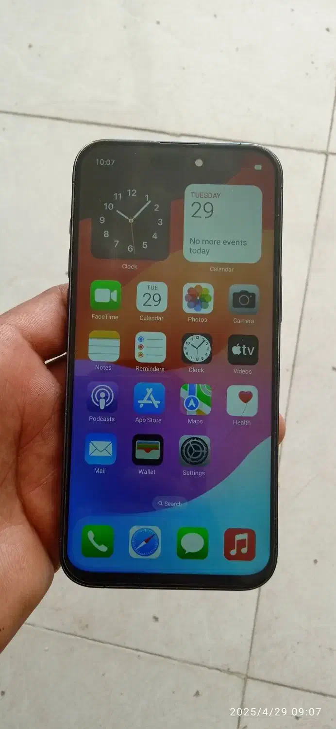 اپل iPhone 15 Pro Max با حافظهٔ ۲۵۶ گیگابایت|موبایل|شیراز, شهرک مهدی‌آباد|دیوار