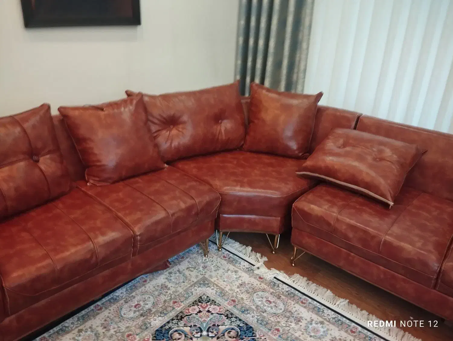 مبل چرم هفت نفره خاص|مبلمان خانگی و میز عسلی|نکا, |دیوار