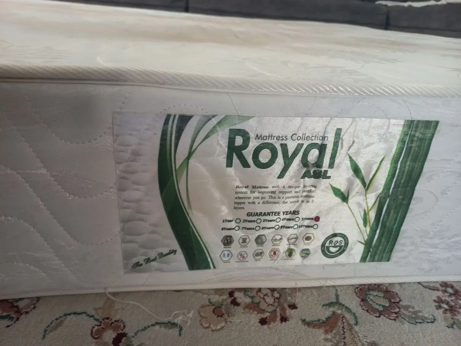 تشک ۲ نفره رویال ۱۸۰.|تشک تختخواب|دورود, |دیوار