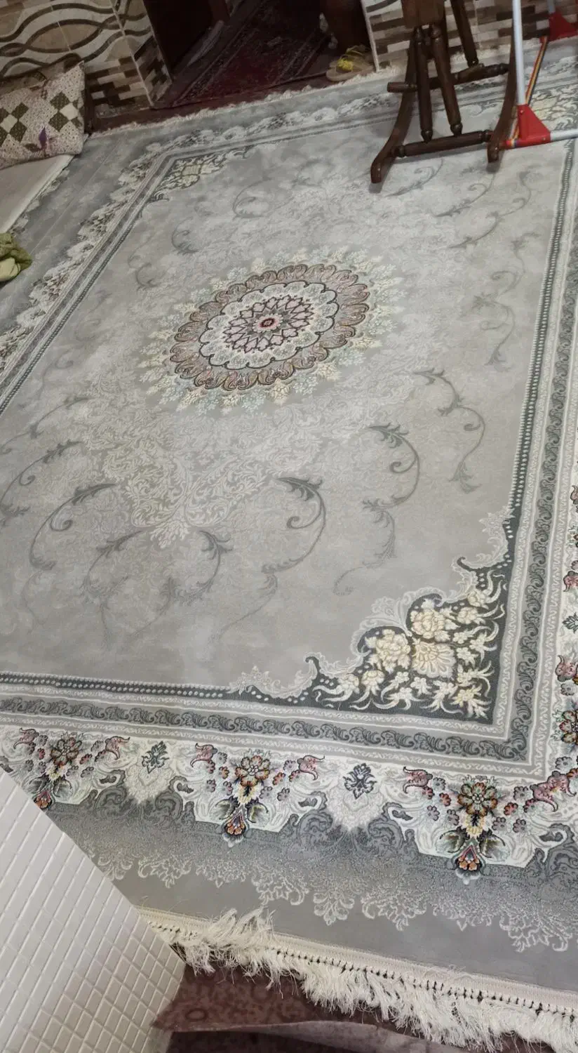 دو تخته فرش ۹ متری ۷۰۰ شانه تراکم ۲۵۵۰|فرش|خرمشهر, |دیوار