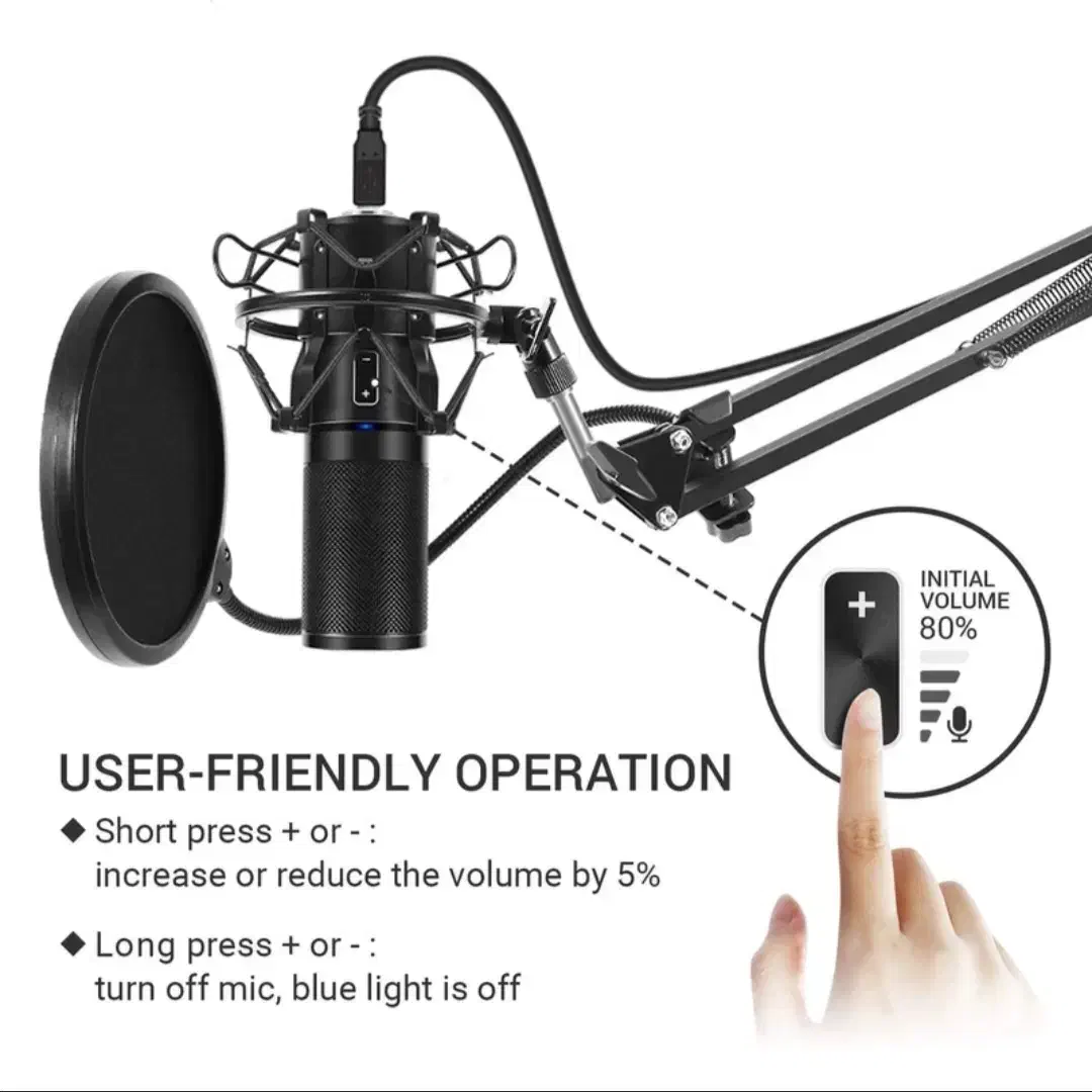 میکروفون برای ضبط پادکست وکال اهنگ استریم و گیم|آلات موسیقی|قزوین, |دیوار