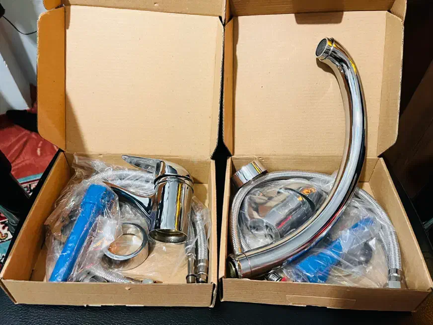 شیر اب سینک شیر اب رو شویی نو|لوازم سرویس بهداشتی|قزوین, |دیوار