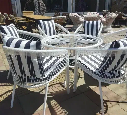 میز صندلی باغی فلزی/طرح کارینا|میز و صندلی غذاخوری|کرج, شهرک سهرابیه|دیوار