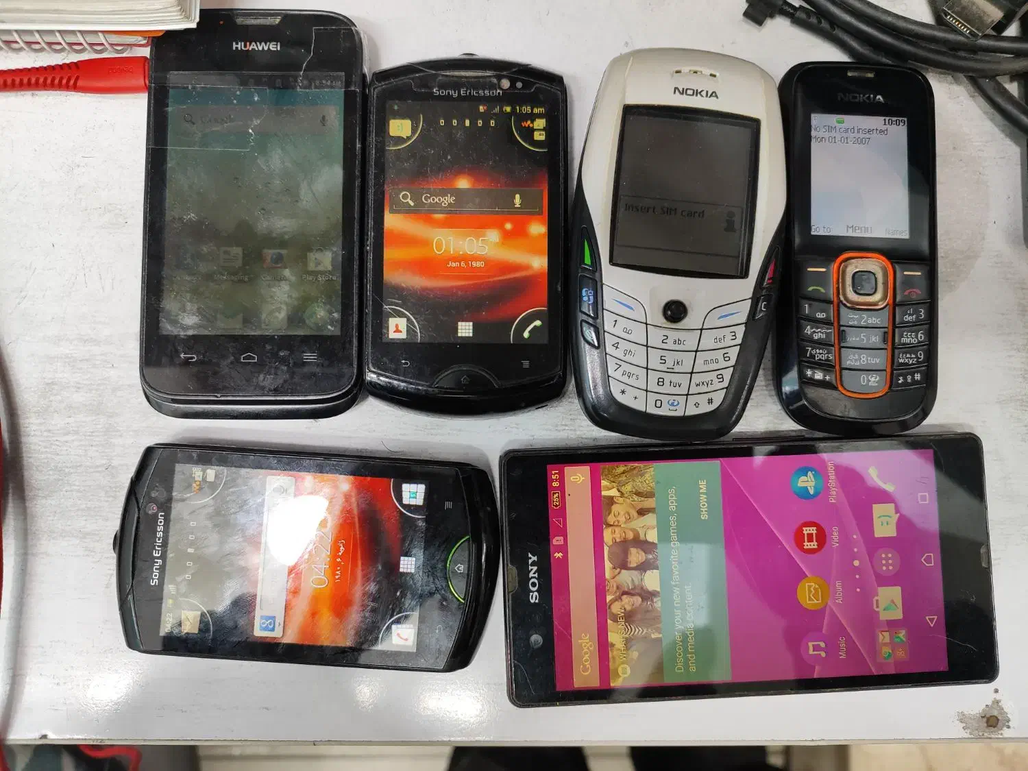 ۶ عدد گوشی قدیمی|موبایل|تهران, فلسطین (میدان انقلاب)|دیوار