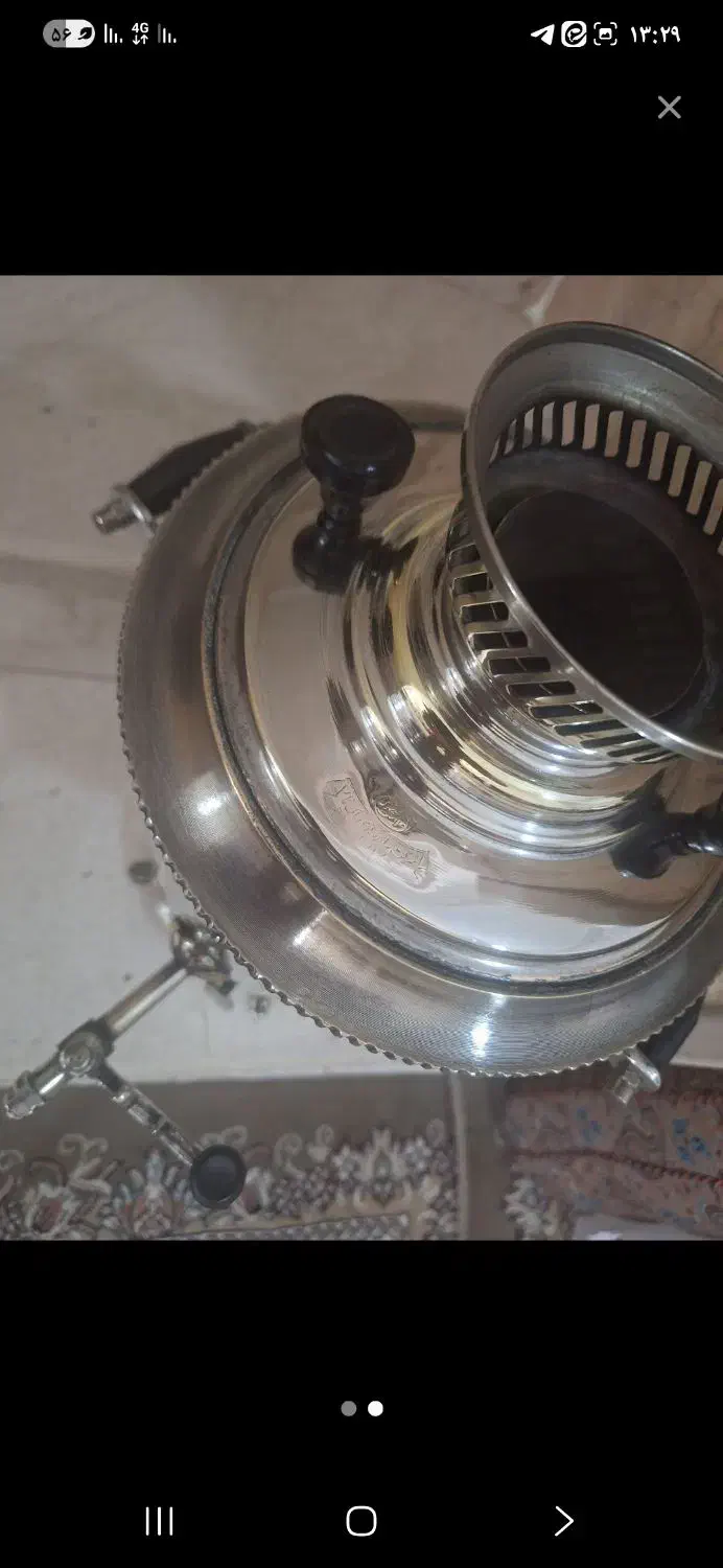 سماور نفتی برنجی قدیمی|کلکسیون اشیاء عتیقه|یزد, |دیوار