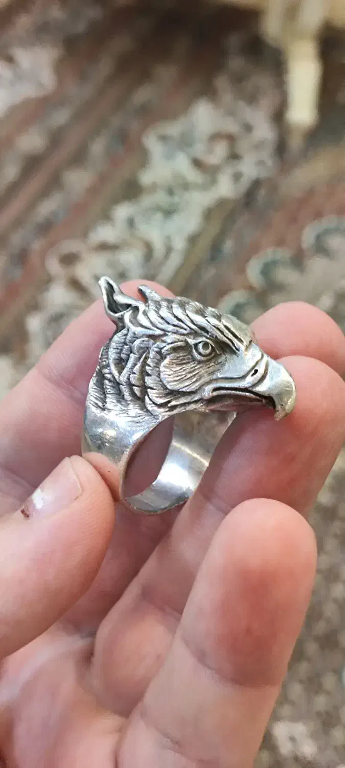 انگشتر نقره دست ساز|زیورآلات و اکسسوری|قائمشهر, |دیوار