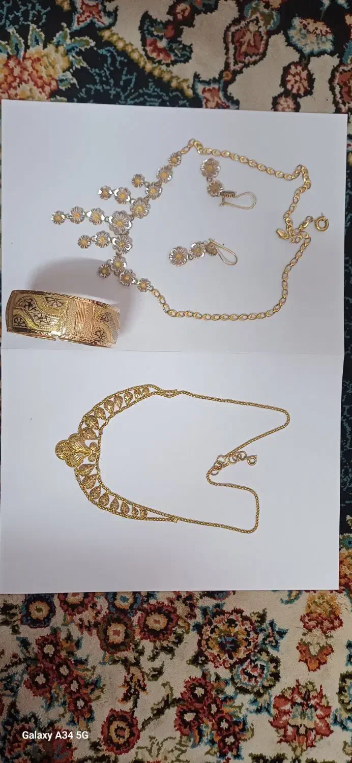 گردنبند و تک پوش و زنجیر طلا قیمت تابلو|جواهرات|تایباد, |دیوار