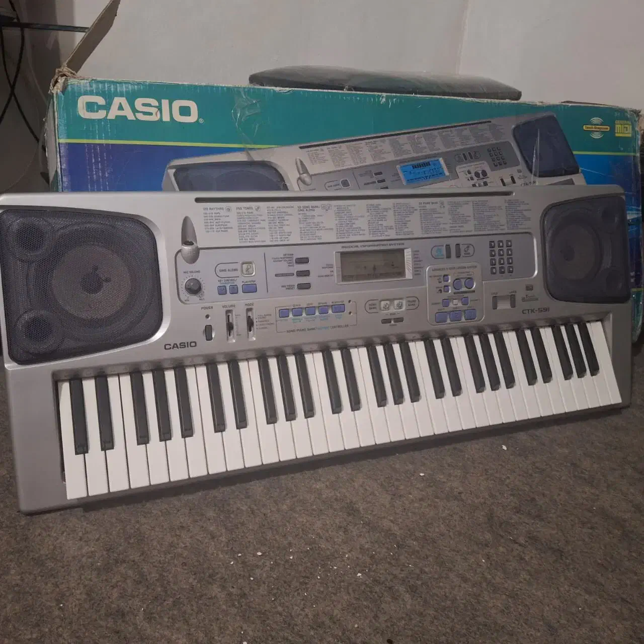 ارگ کاسیو ctk591|پیانو، کیبورد، آکاردئون|زرندیه, |دیوار