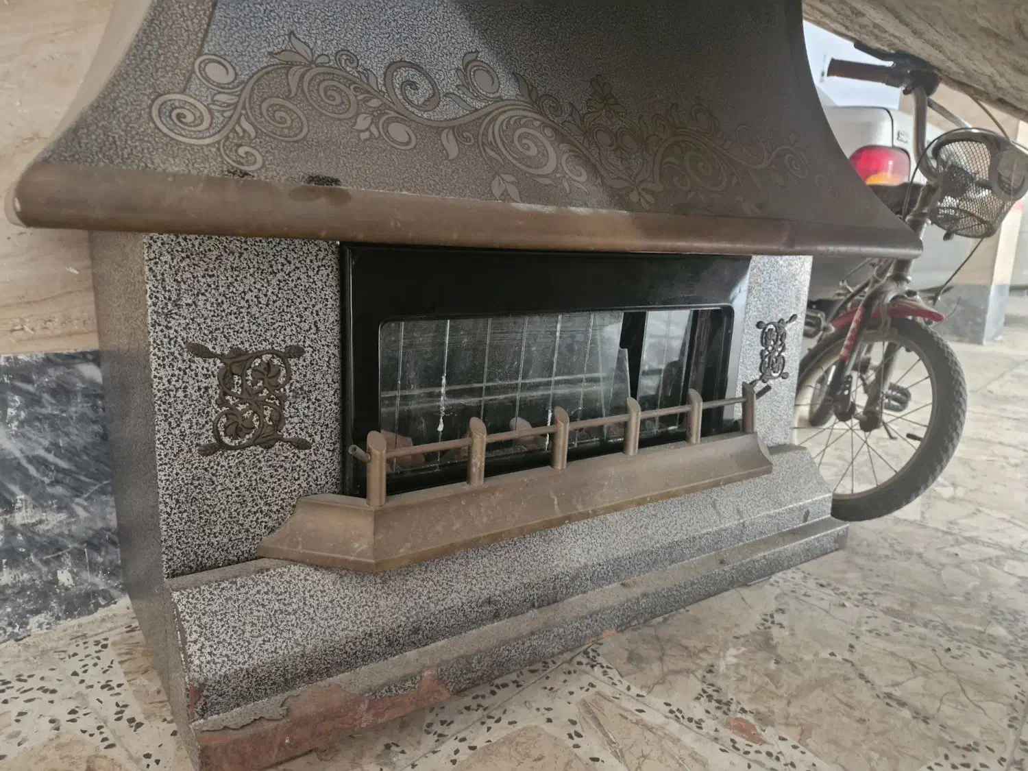 بخاری شومینه ای|بخاری، هیتر، شومینه|قائم‌شهر, |دیوار