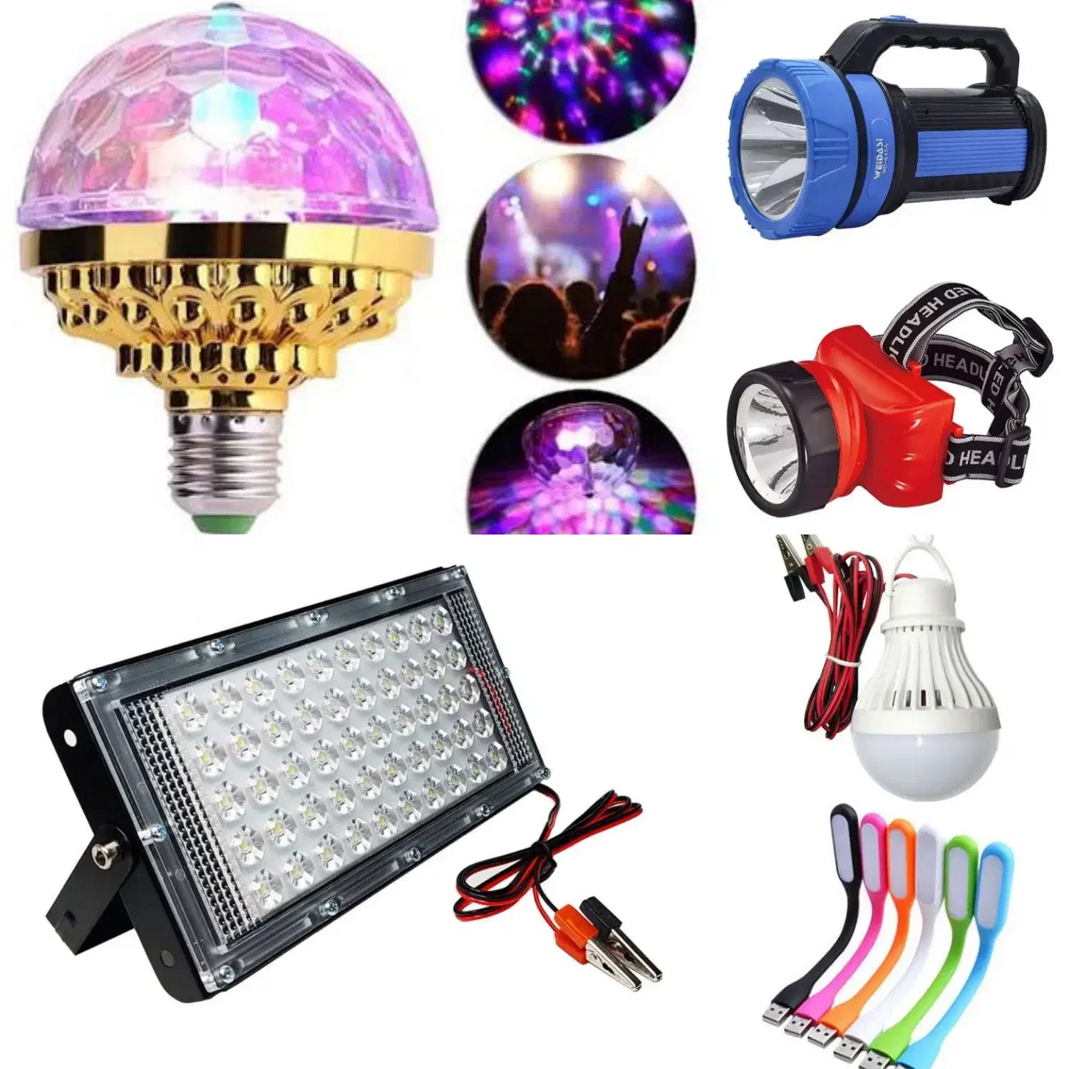 چراغ لامپ اضطراری سیار قوه لامپ USB شارژی رقص نور|لامپ و چراغ|قم, زند آباد|دیوار