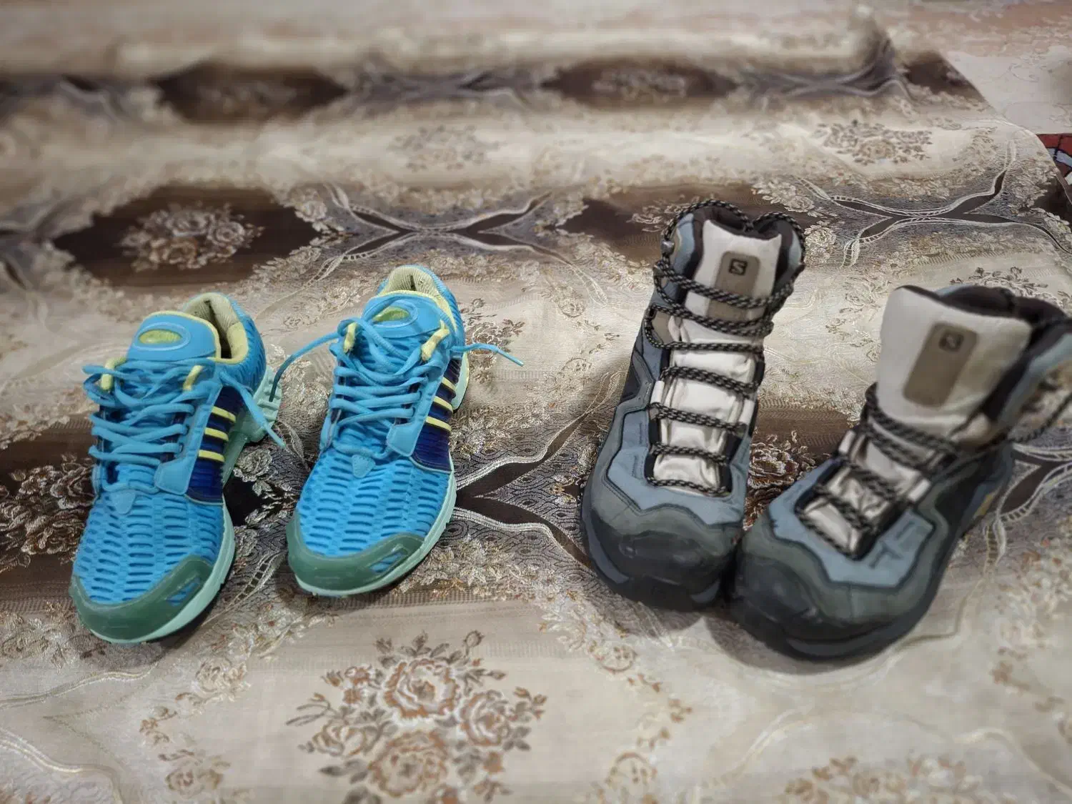 کفش سالامون و آدیداس اورجینال مخصوص کوه و باشگاه|کیف، کفش، کمربند|رباط‌کریم, رباط‌کریم|دیوار