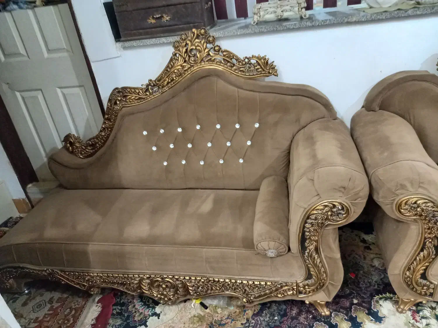 سرویس مبل هشت نفره بدون خوابیدی ابر|مبلمان خانگی و میز عسلی|تربت جام, مسکن ملی|دیوار