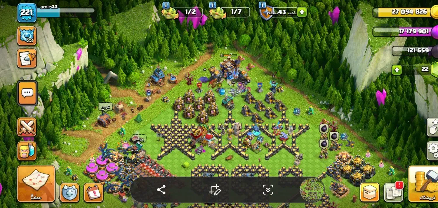 اکانت کلش اف کلنز تان18|کنسول، بازی ویدئویی و آنلاین|رشت, لاکان|دیوار