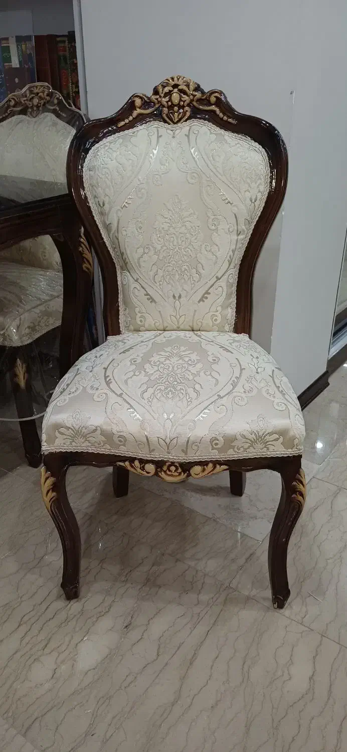 میزنهارخوری ۸نفره همراه باروکش|میز و صندلی غذاخوری|تهران, مینای شمالی (مخبر)|دیوار