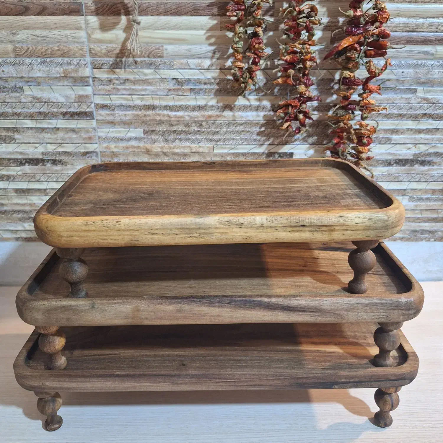 ظروف آشپزخانه چوبی گردو|ظروف سرو و پذیرایی|اهواز, کوی بشارت|دیوار