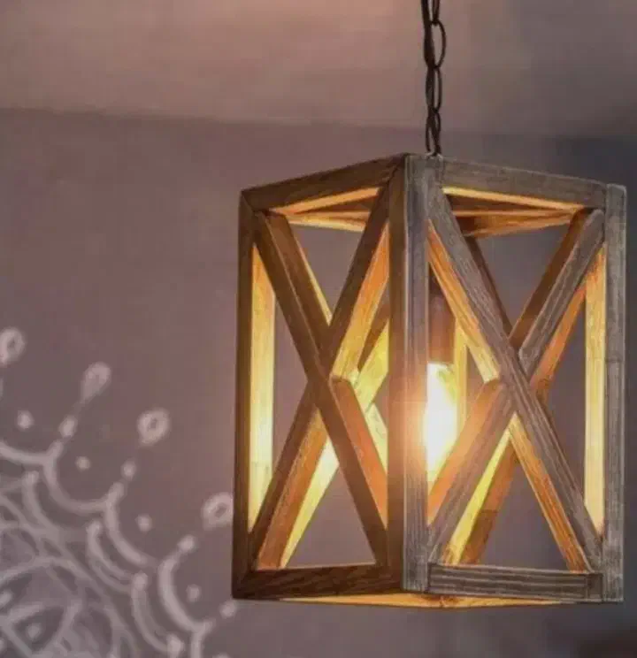 لوستر چوبی برای کافه و ...|لوستر و چراغ آویز|قم, صفائیه|دیوار