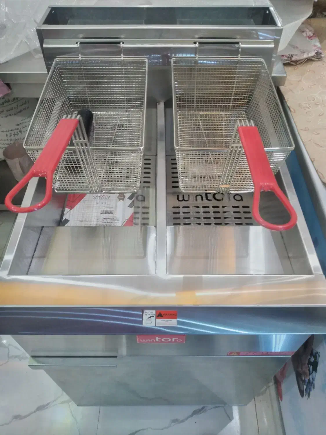 سرخ کن گازی دو لگن مجزا برند ترکیه ای وینتورا|اجاق گاز و لوازم برقی پختوپز|آستارا, |دیوار