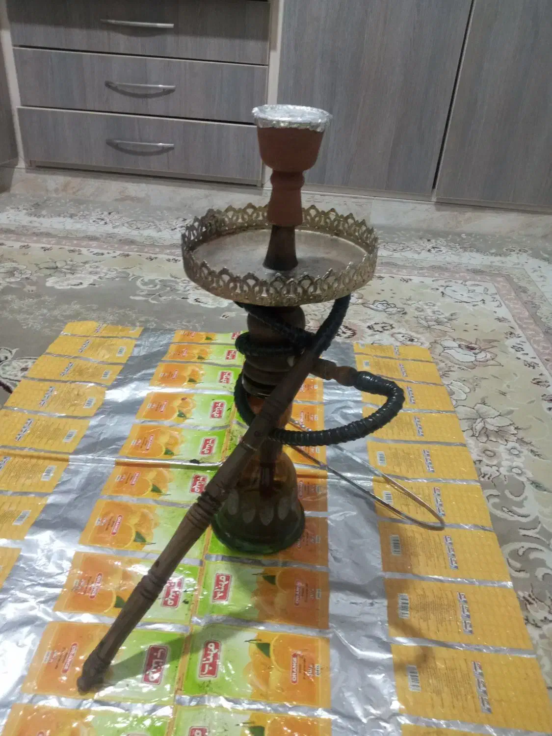 قلیان چوبی|زیورآلات و اکسسوری|سرپل ذهاب, |دیوار