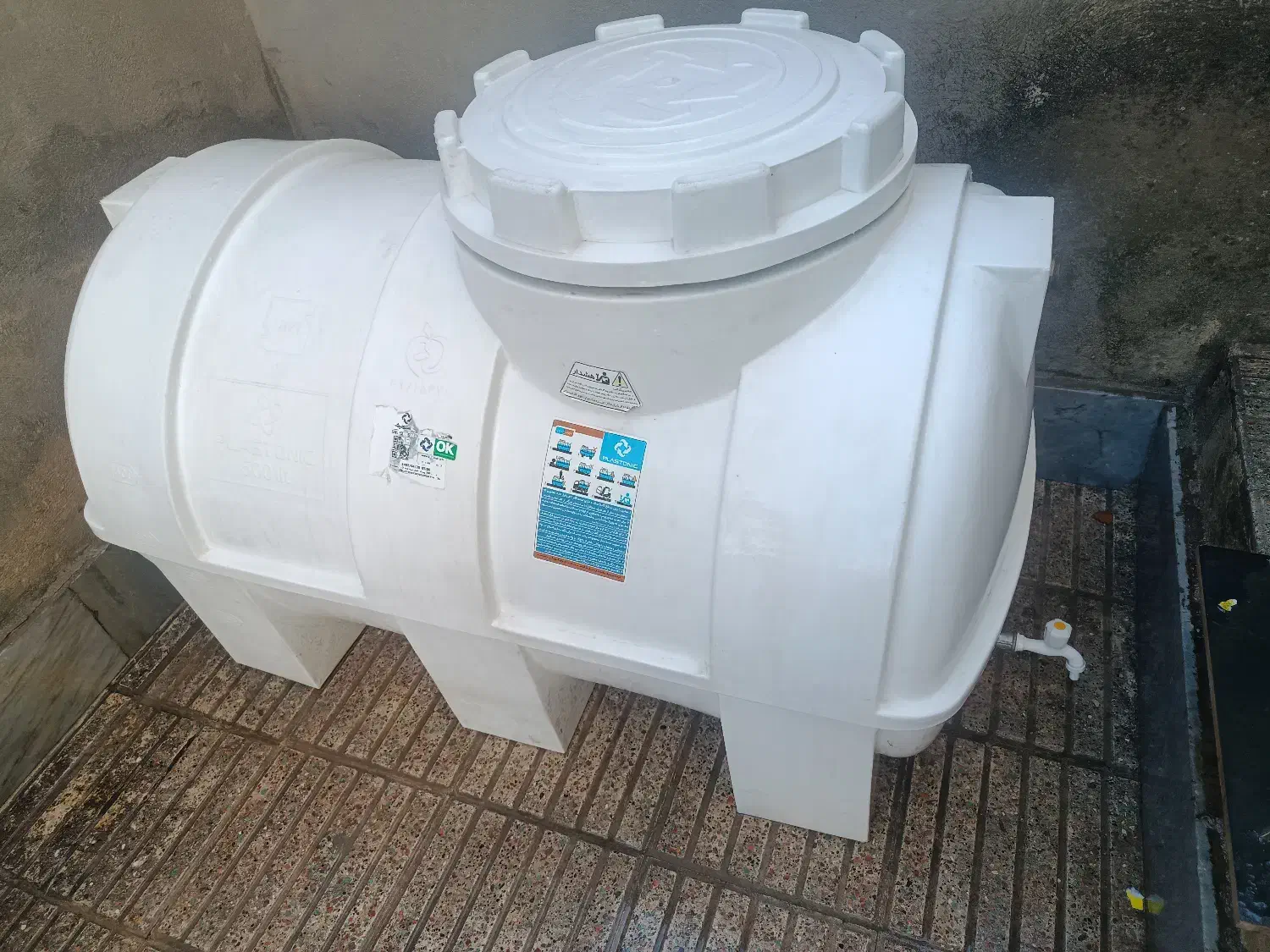 منبع آب 500 لیتری|مصالح و تجهیزات ساختمان|گنبد کاووس, |دیوار