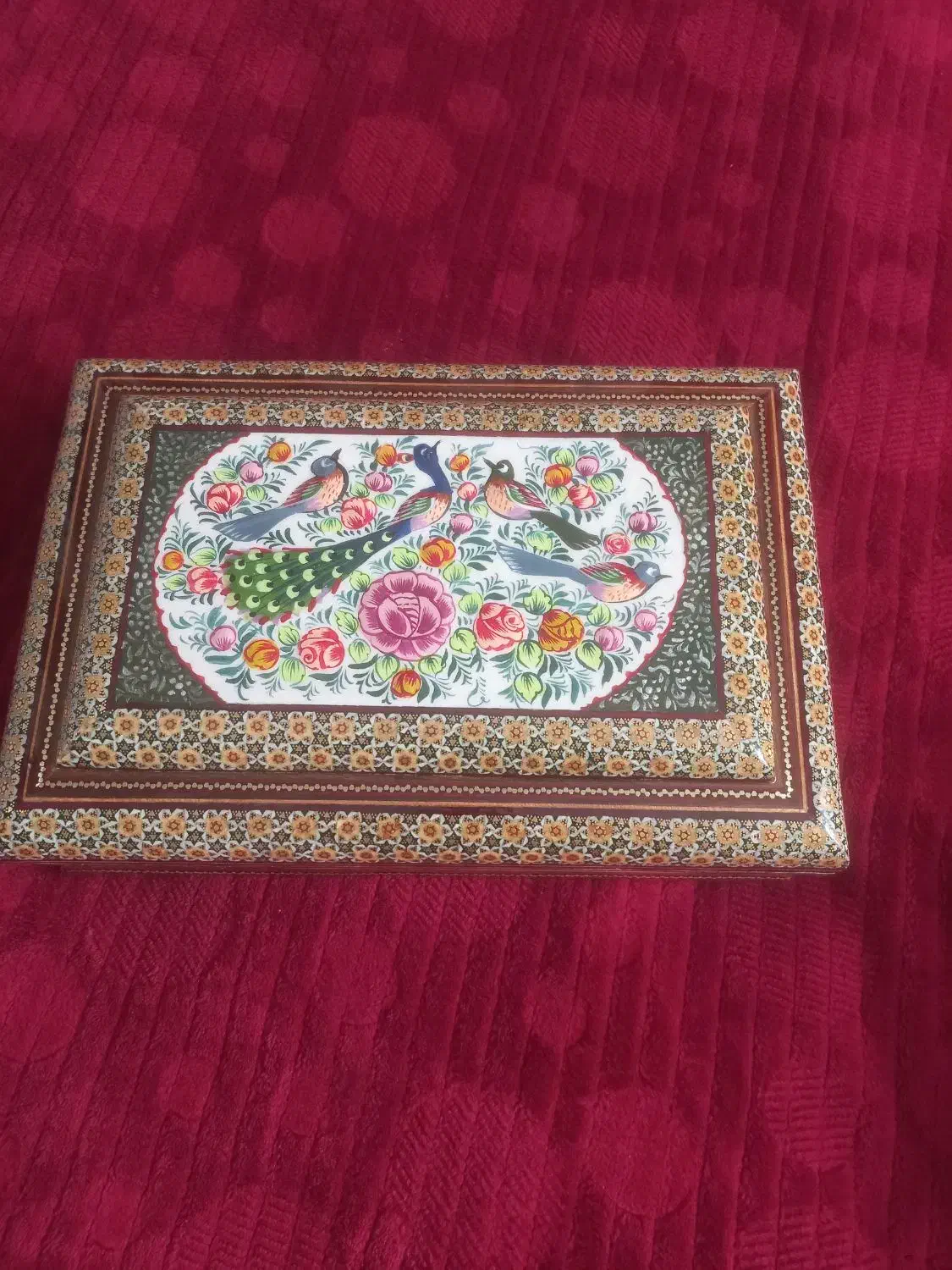 جا قرانی خاتم کاری مینیاتوری سجاده ترمه نفیس|صنایع دستی و سایر لوازم تزئینی|اصفهان, شاه پسند|دیوار