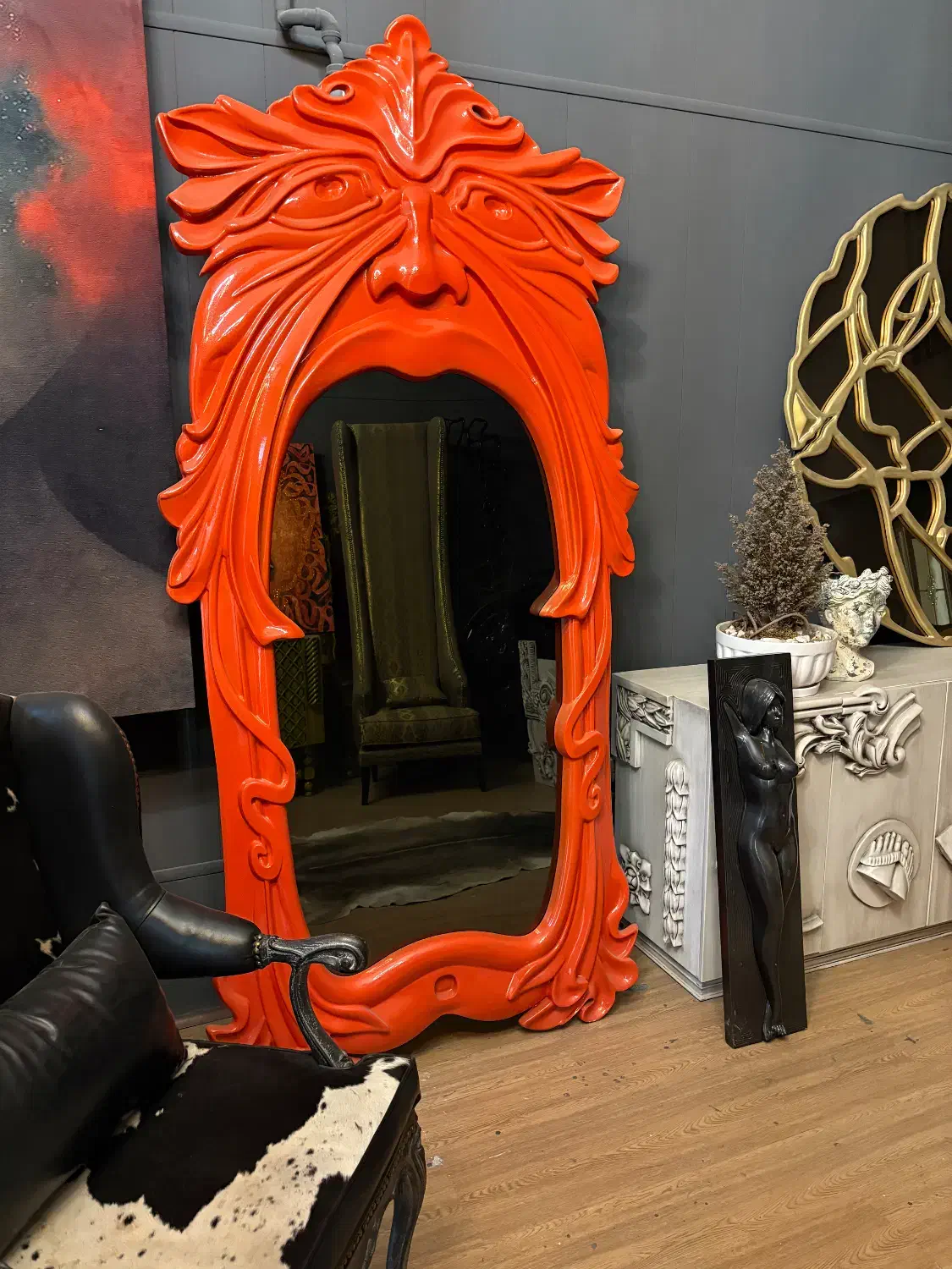 آینه با فریم چوبی|آینه|پردیس, شهرک صنعتی خرمدشت فاز ۷|دیوار